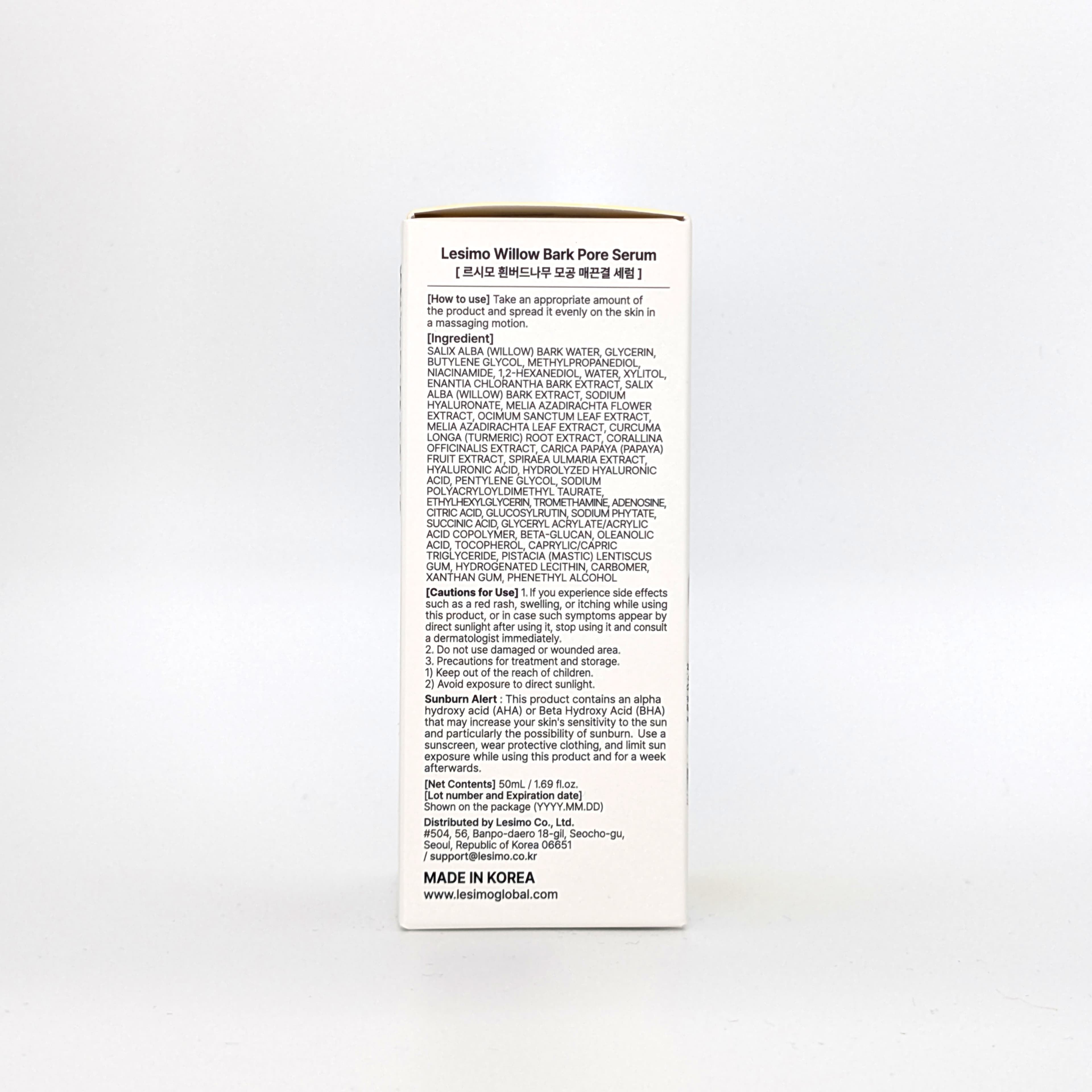 Lesimo Willow Bark Pore Serum