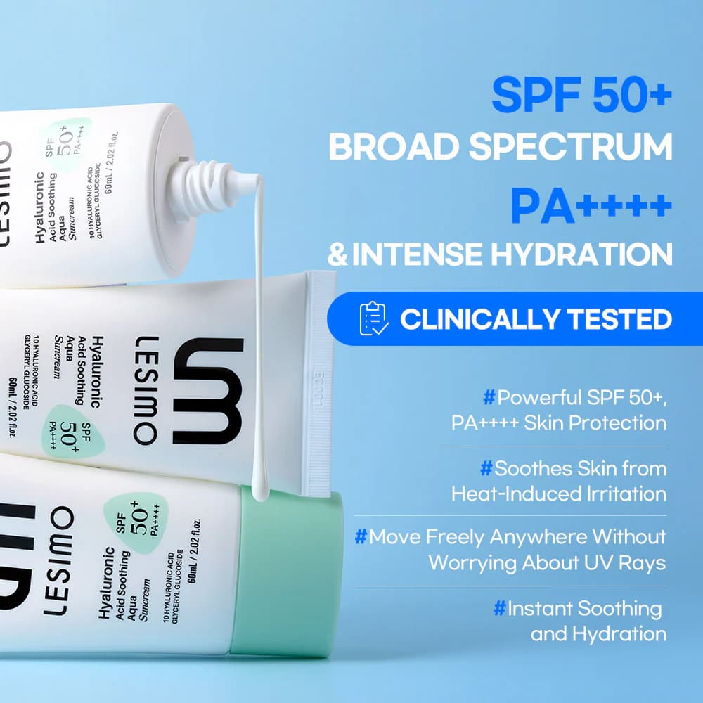 Lesimo Hyaluronic Acid Soothing Aqua Suncream — image 6